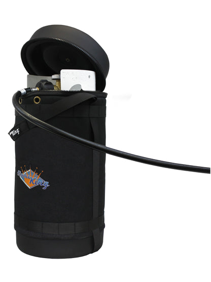 Flame King Propane Gas Hauler Kit 10lb Propane Tank, Adapter Hose and Insulated Protective Carry Case