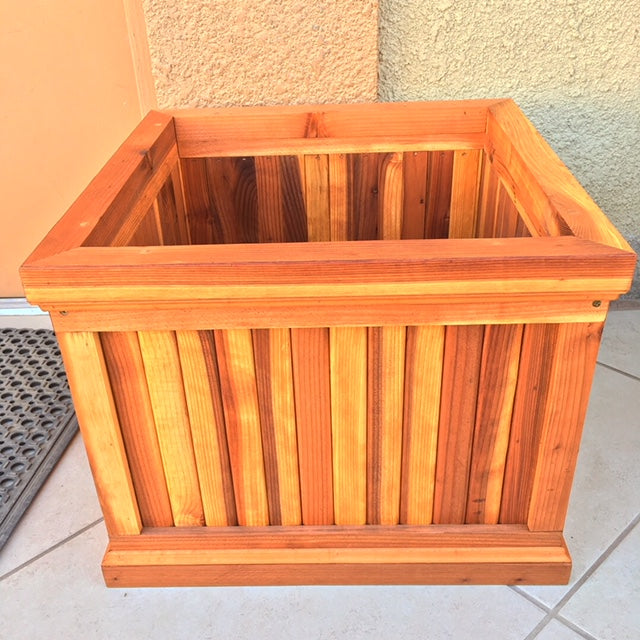 Best Redwood Santa Barbara Redwood Planter Box – Red Chair Time