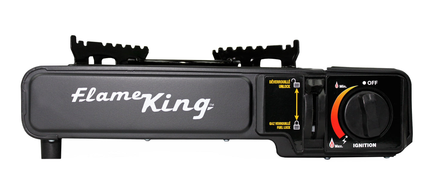 Flame King Portable Butane & Propane Gas Stove with Single Burner