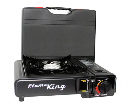 Flame King Portable Butane & Propane Gas Stove with Single Burner