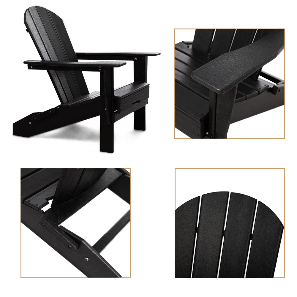 PolyTEAK Heritage Folding Adirondack Chair by ResinTEAK