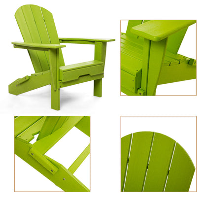 PolyTEAK Heritage Folding Adirondack Chair by ResinTEAK