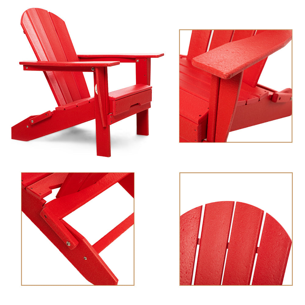 PolyTEAK Heritage Folding Adirondack Chair by ResinTEAK