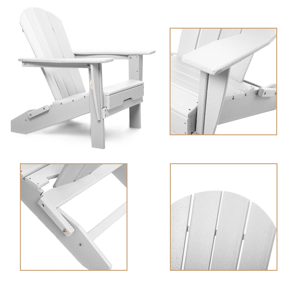 PolyTEAK Heritage Folding Adirondack Chair by ResinTEAK