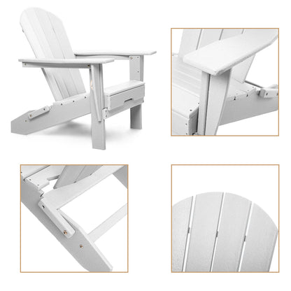 PolyTEAK Heritage Folding Adirondack Chair by ResinTEAK