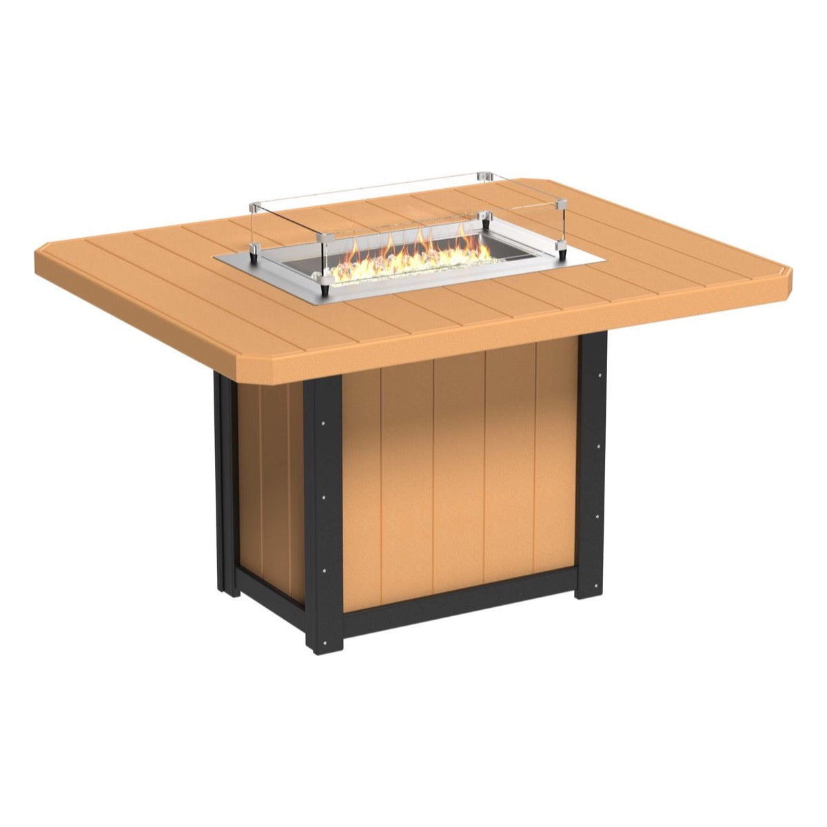 LuxCraft Poly Lumin Fire Table 62″ Rectangular