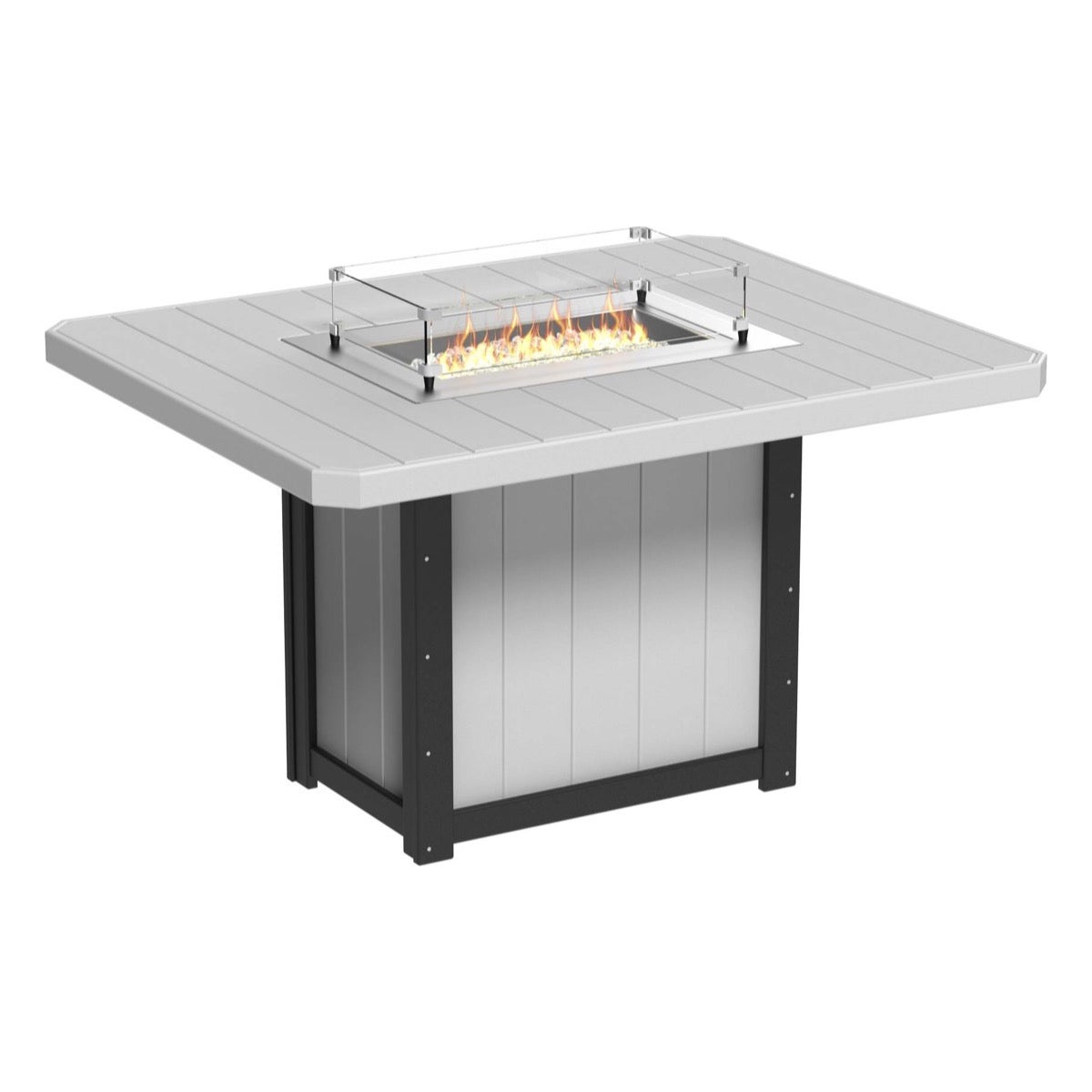 LuxCraft Poly Lumin Fire Table 62″ Rectangular