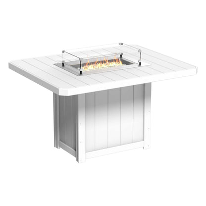 LuxCraft Poly Lumin Fire Table 62″ Rectangular