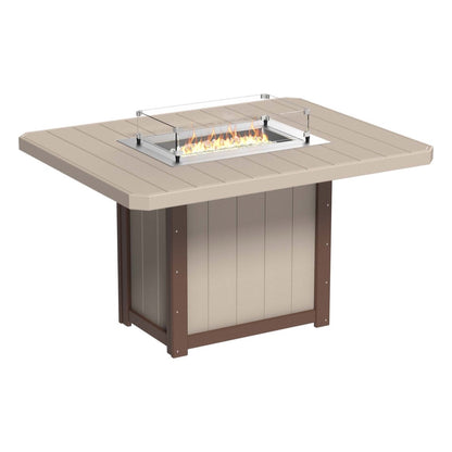 LuxCraft Poly Lumin Fire Table 62″ Rectangular