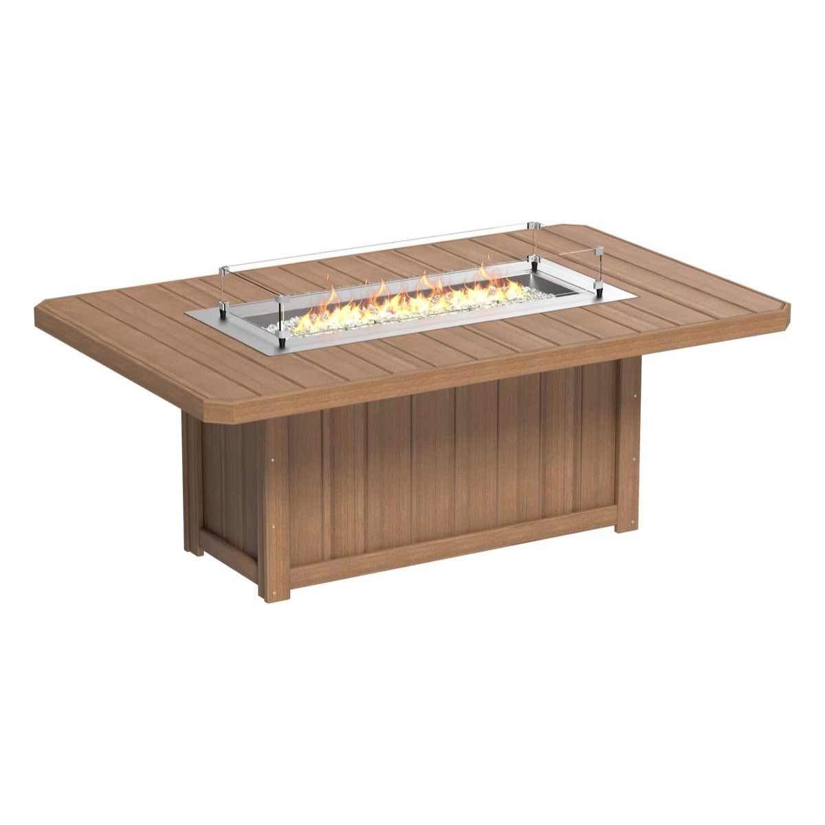 LuxCraft Poly Lumin Fire Table 79″ Rectangular