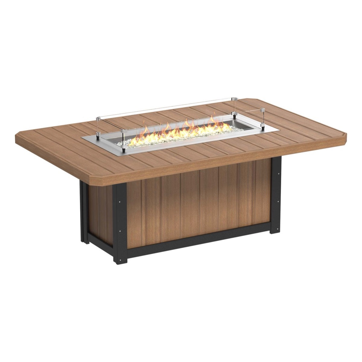 LuxCraft Poly Lumin Fire Table 79″ Rectangular