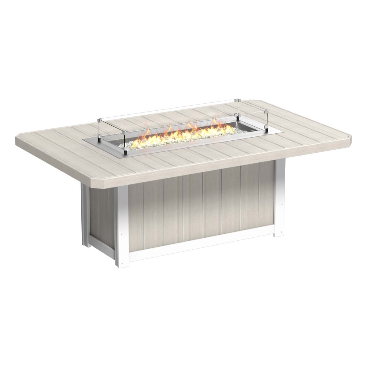 LuxCraft Poly Lumin Fire Table 79″ Rectangular