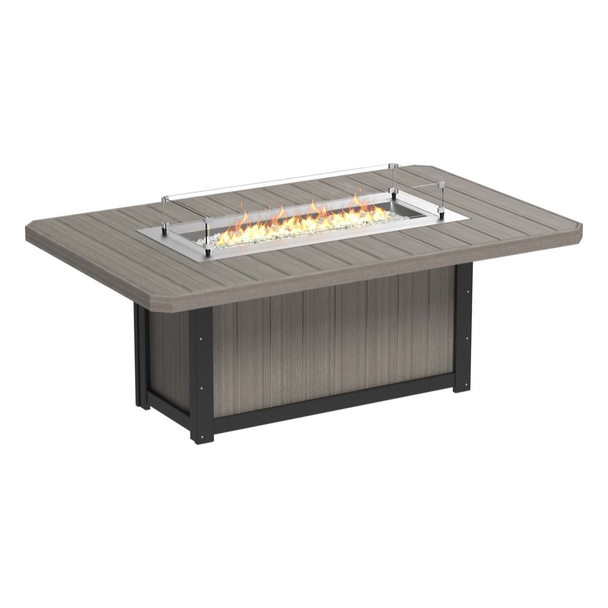 LuxCraft Poly Lumin Fire Table 79″ Rectangular