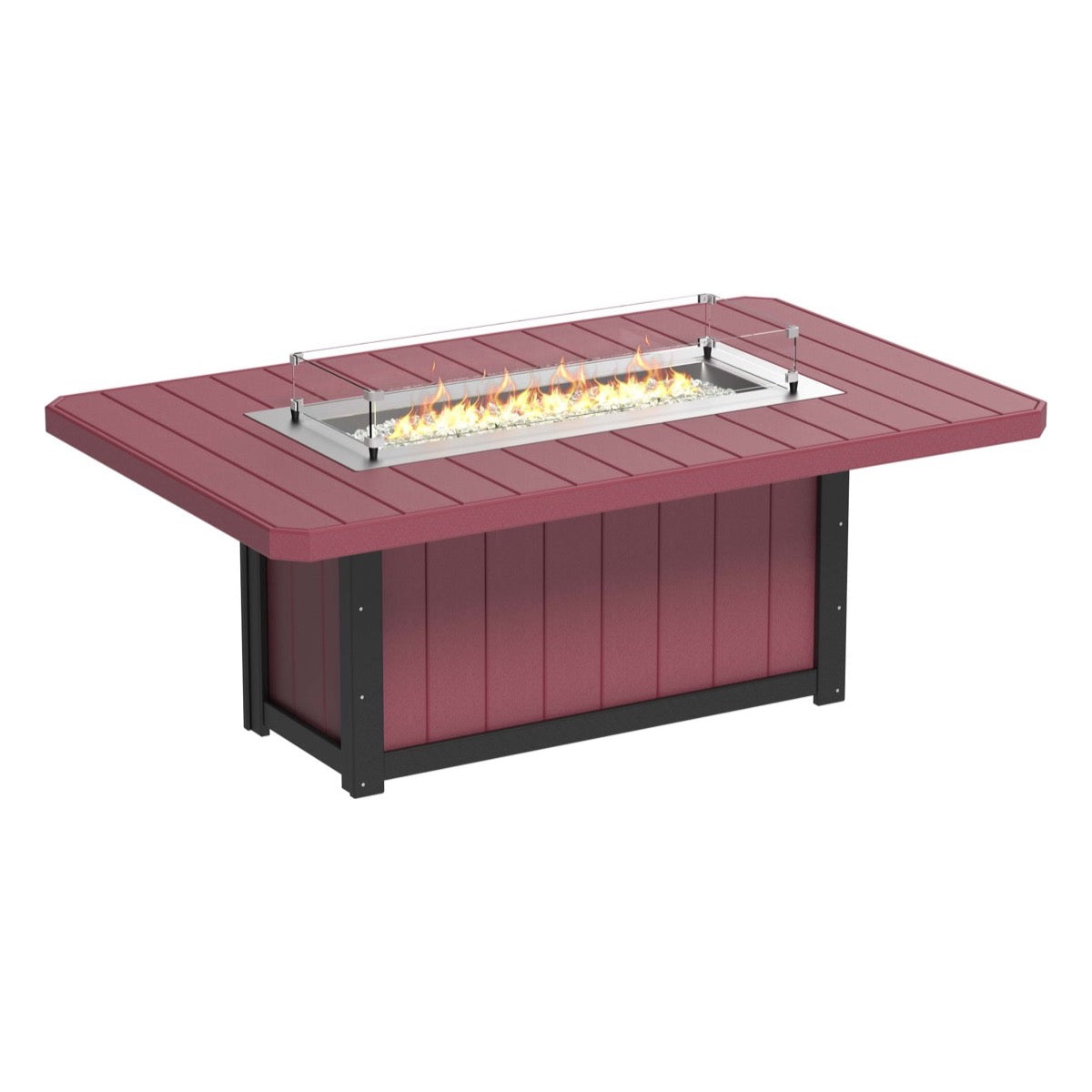 LuxCraft Poly Lumin Fire Table 79″ Rectangular