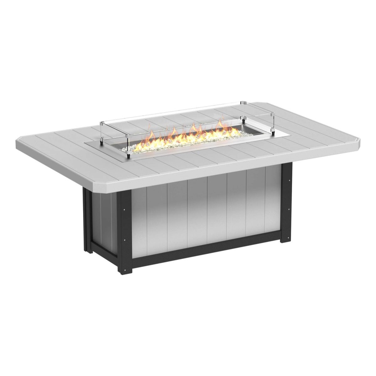 LuxCraft Poly Lumin Fire Table 79″ Rectangular