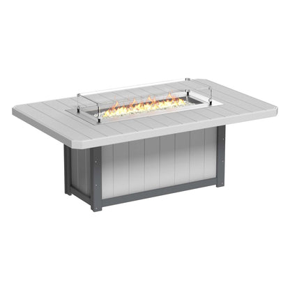 LuxCraft Poly Lumin Fire Table 79″ Rectangular