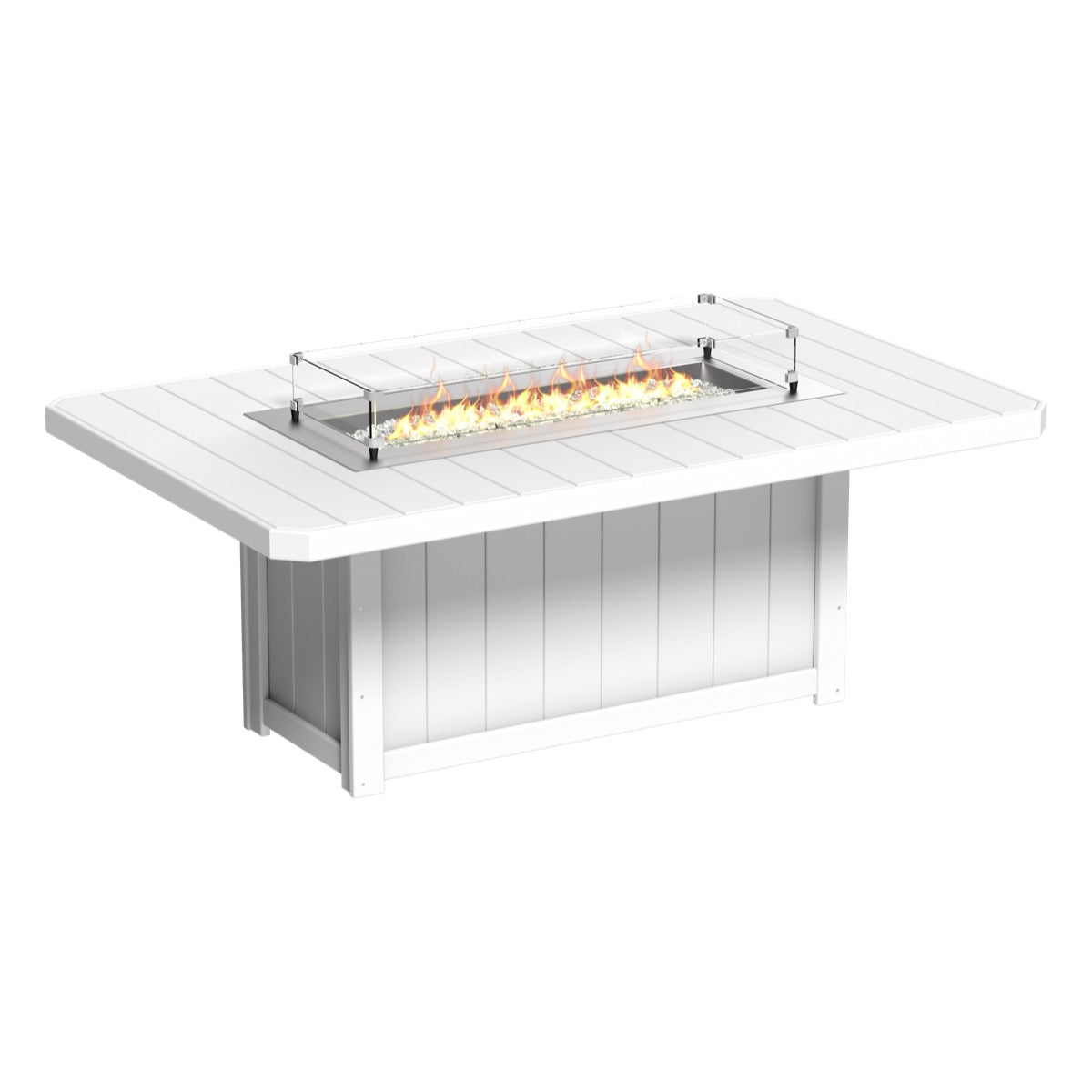 LuxCraft Poly Lumin Fire Table 79″ Rectangular