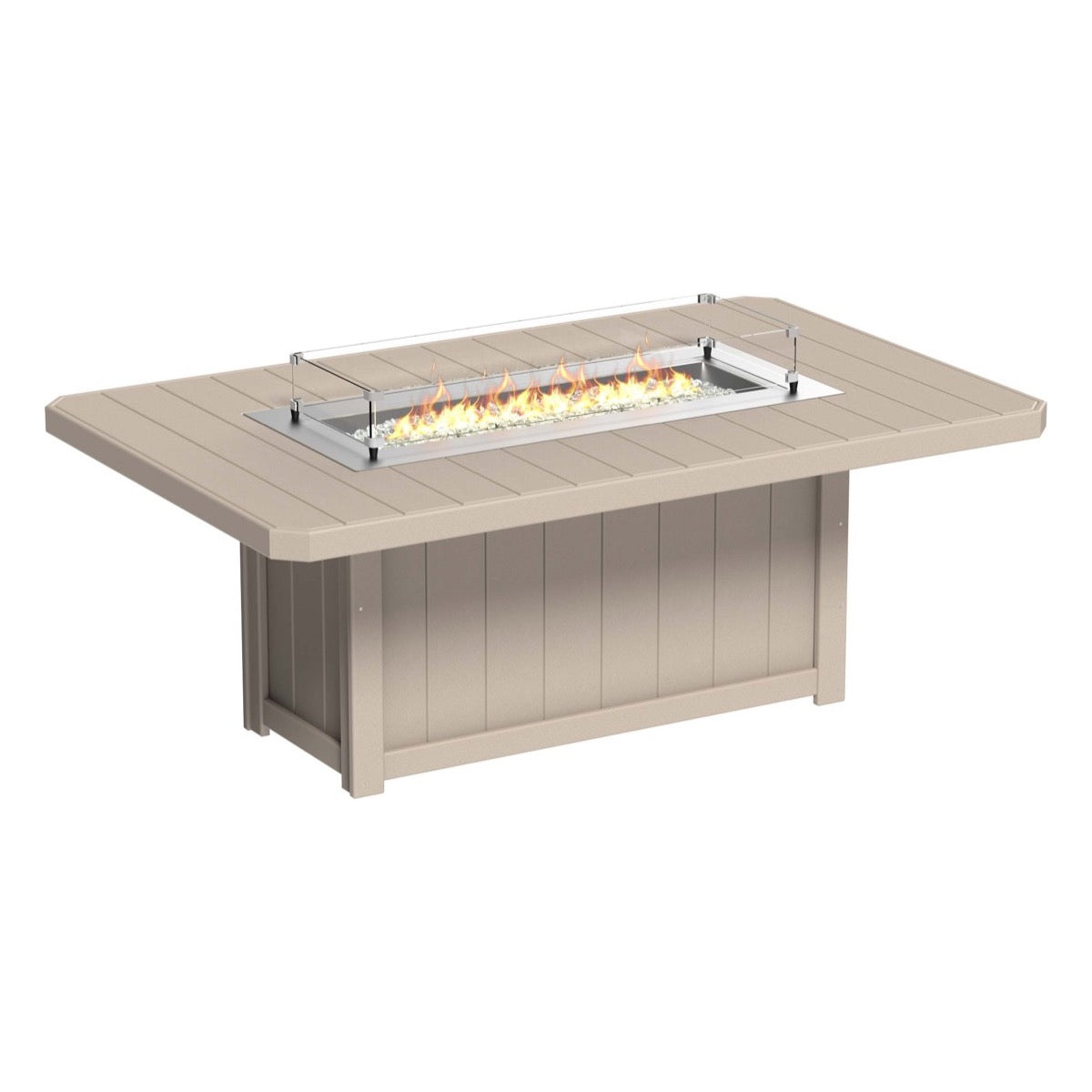 LuxCraft Poly Lumin Fire Table 79″ Rectangular