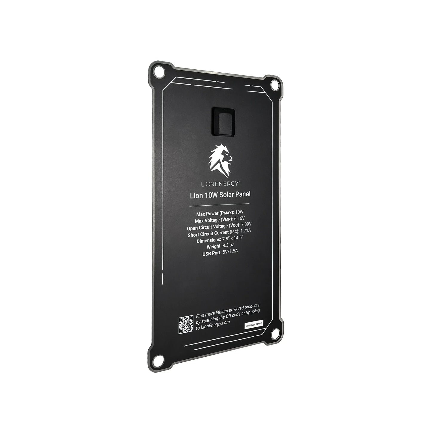 Lion Energy Morningside - 10W 6V Solar Panel (USB-A)
