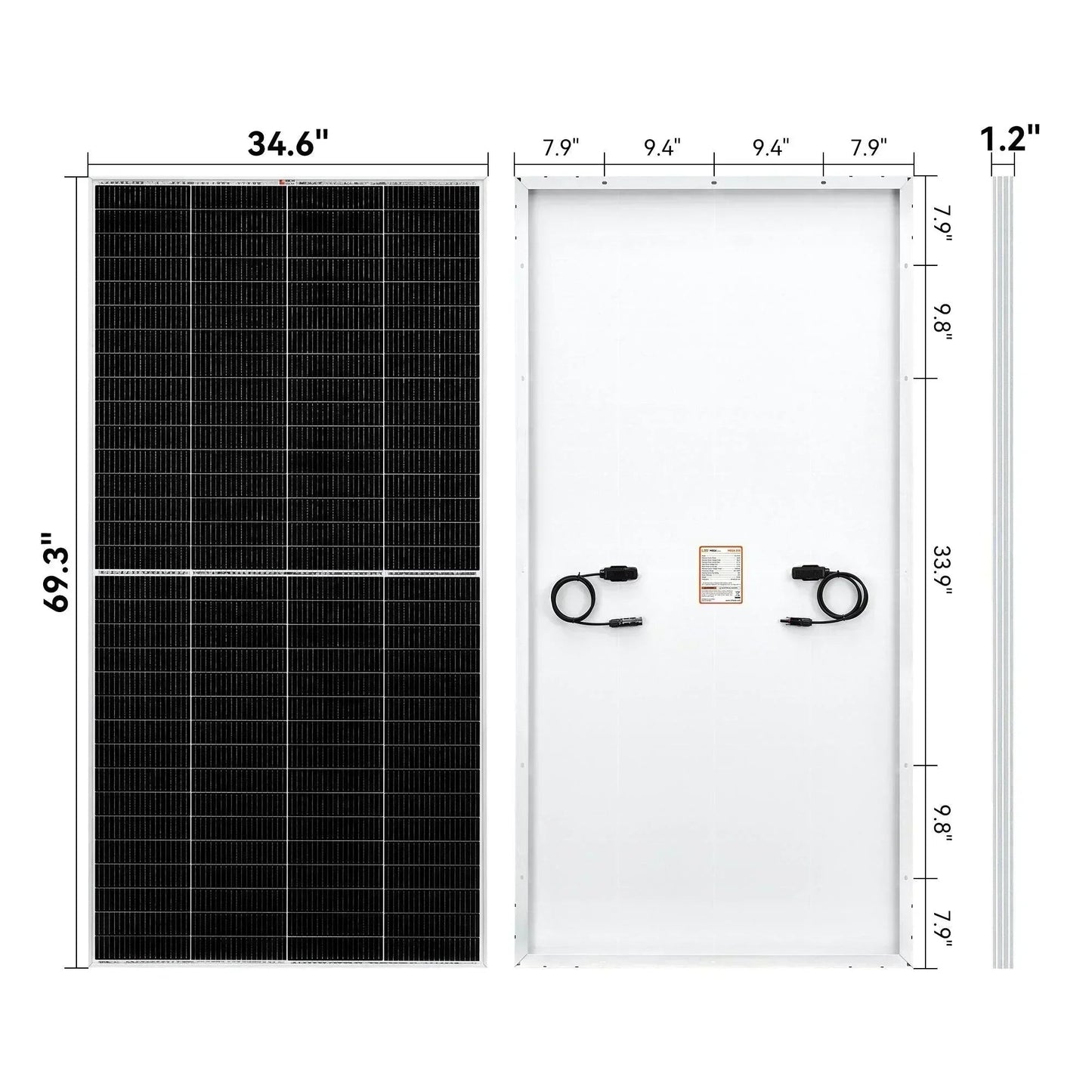 Rich Solar MEGA 335 Watt Solar Panel | Premium Grid-tie or Off-grid Solar Panel for Residential, Commercial, Agriculture