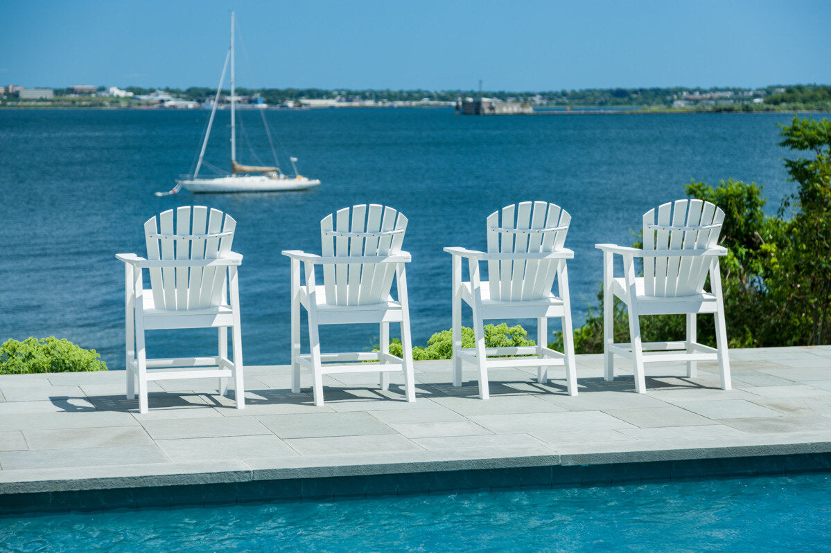 Seaside Casual Poly Adirondack Shellback Balcony Chair