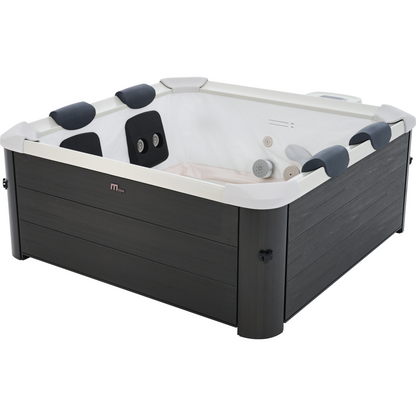 MSpa Frame Series Oslo Square 6 Person Portable Outdoor Hot Tub Spa