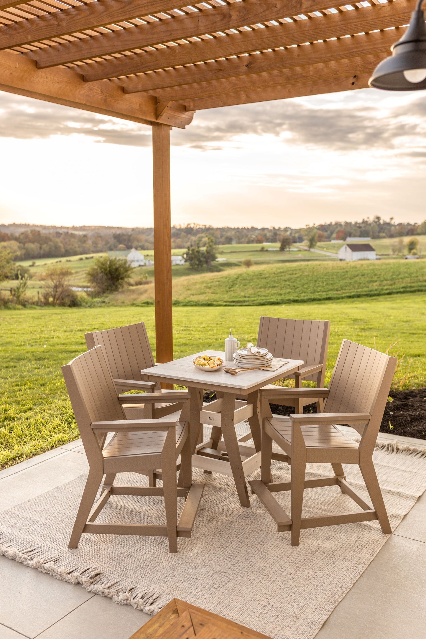 Berlin Gardens Mayhew Poly Chat Counter Chair