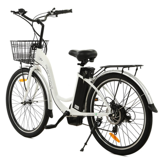 Ecotric 26inch White Peacedove Class 2 Electric City Bike 350W 36V/10AH 20-25mph