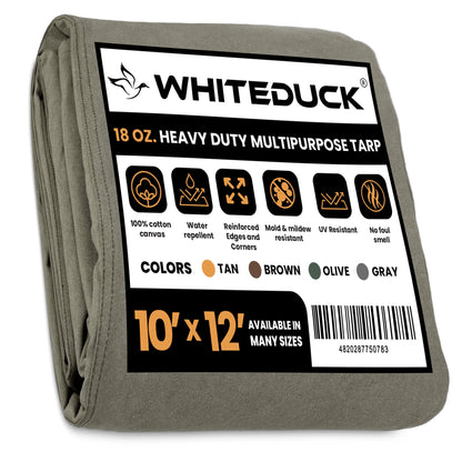 White Duck Outdoors 18 oz. 100% Cotton Canvas Tarp