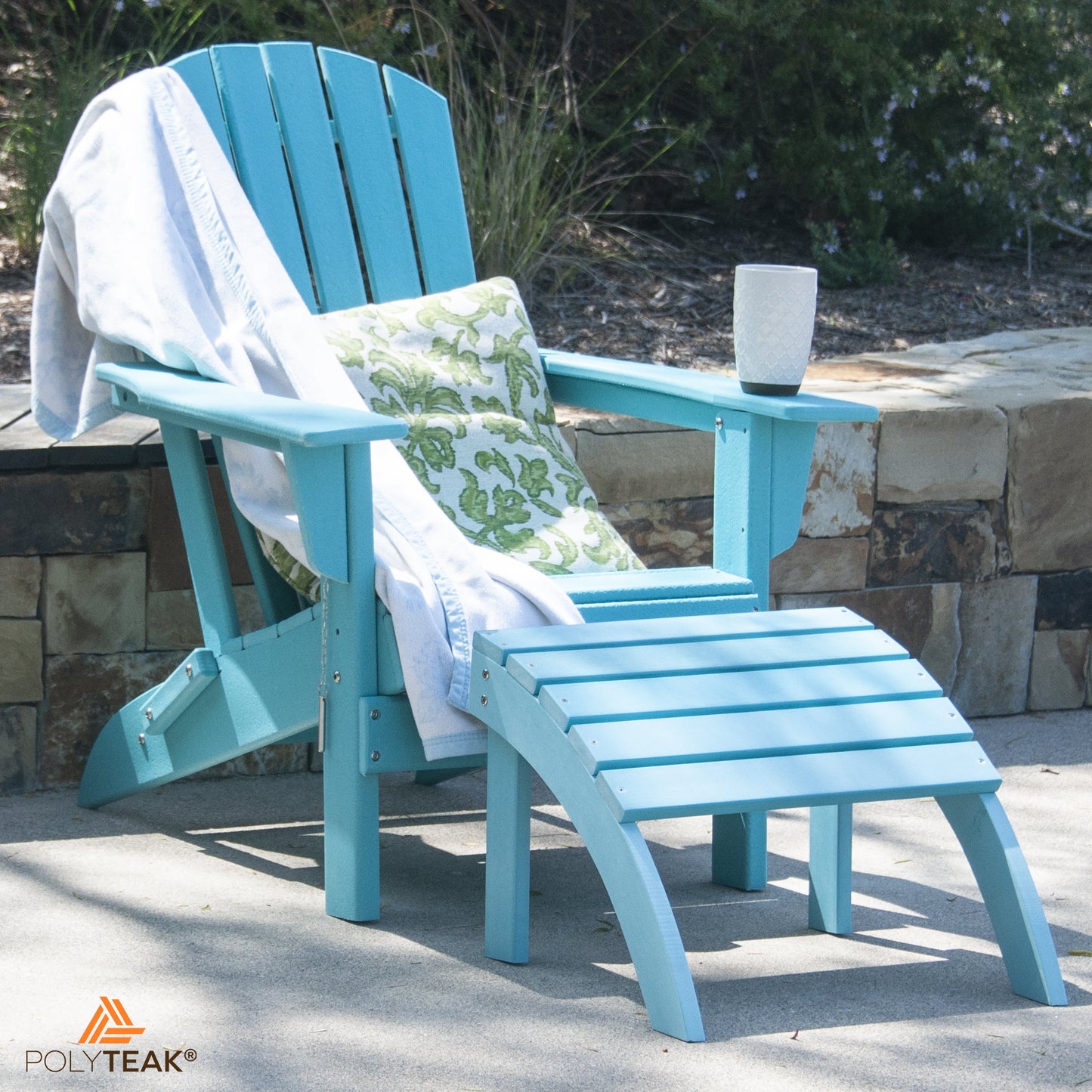 PolyTEAK Adirondack Ottoman