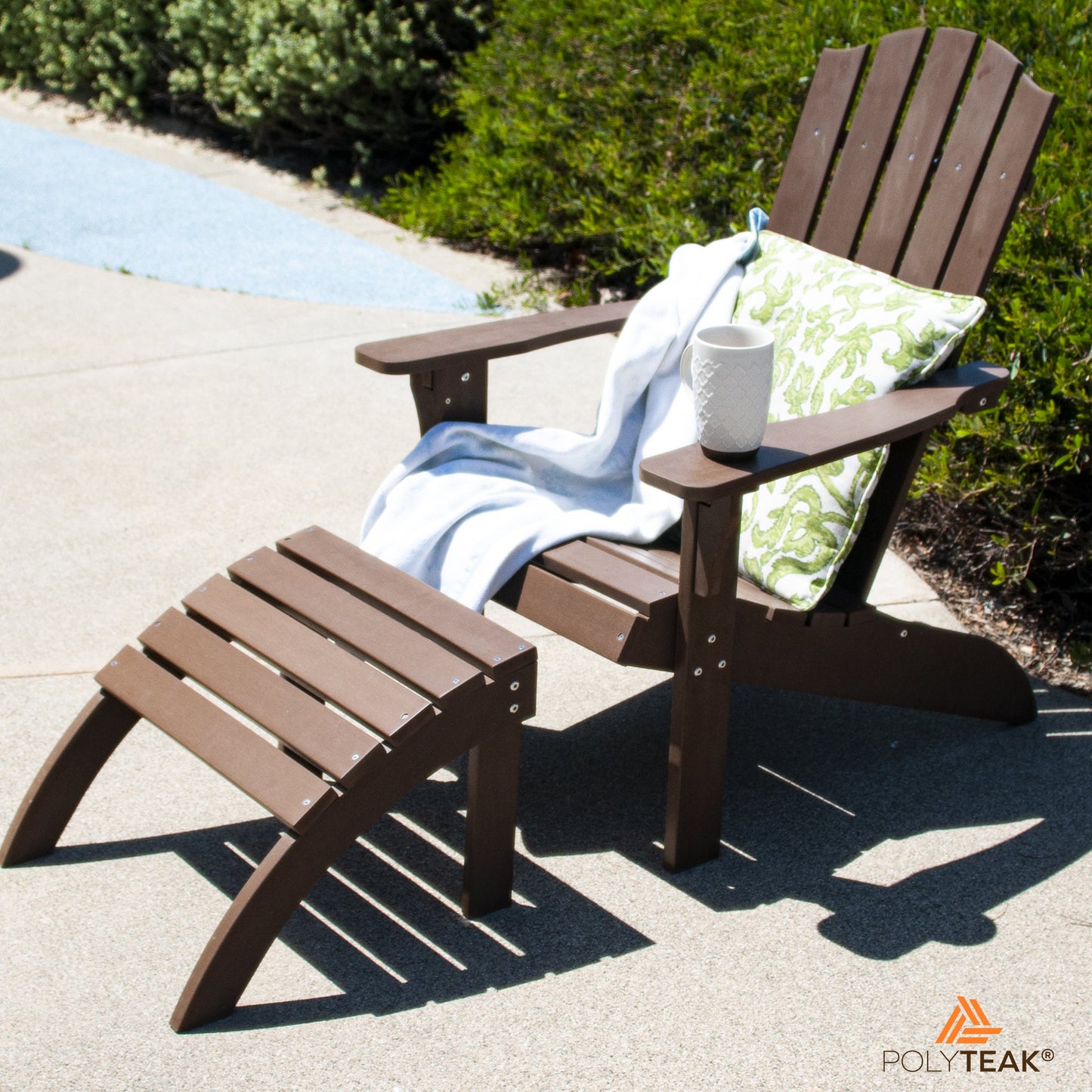 PolyTEAK Adirondack Ottoman