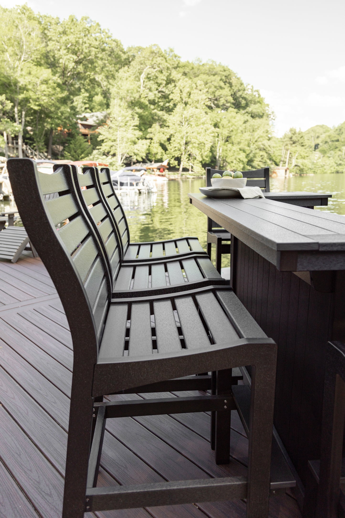 Berlin Gardens Poly Outdoor Island Bar With Ice Bowl