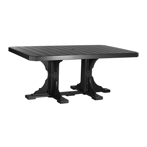 LuxCraft Poly 4' x 6' Rectangle Table