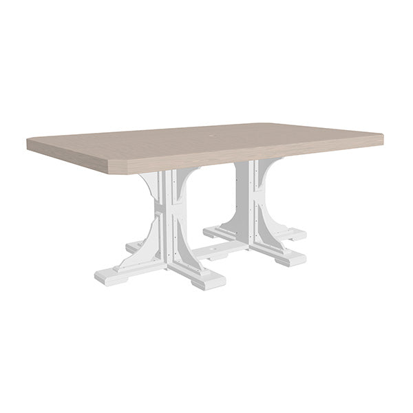 LuxCraft Poly 4' x 6' Rectangle Table