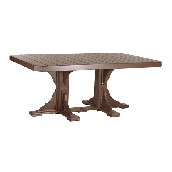 LuxCraft Poly 4' x 6' Rectangle Table