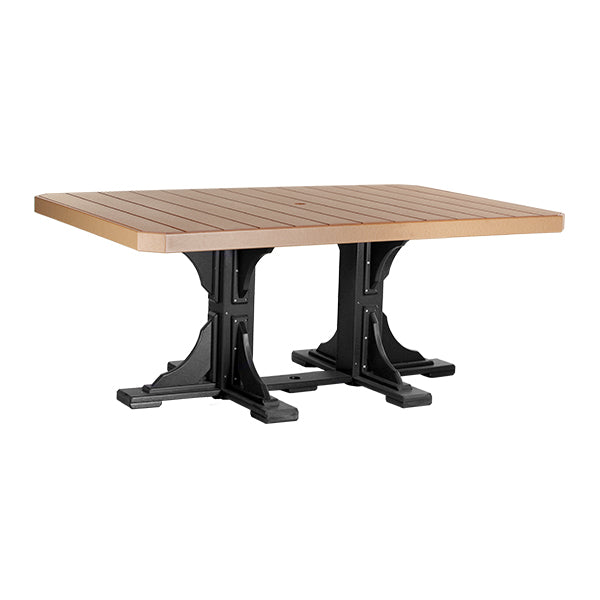 LuxCraft Poly 4' x 6' Rectangle Table