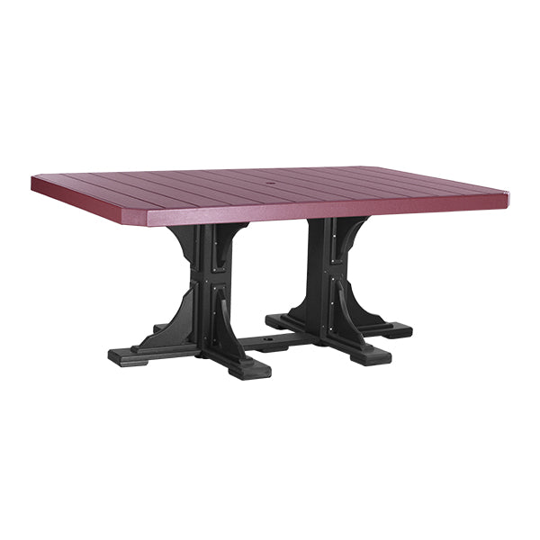 LuxCraft Poly 4' x 6' Rectangle Table