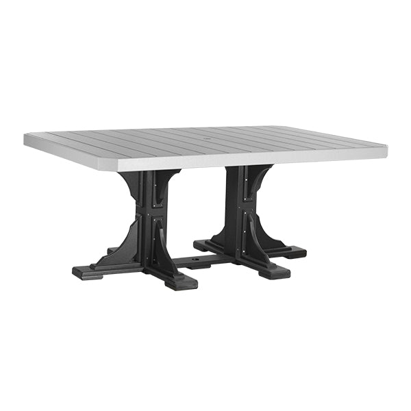 LuxCraft Poly 4' x 6' Rectangle Table