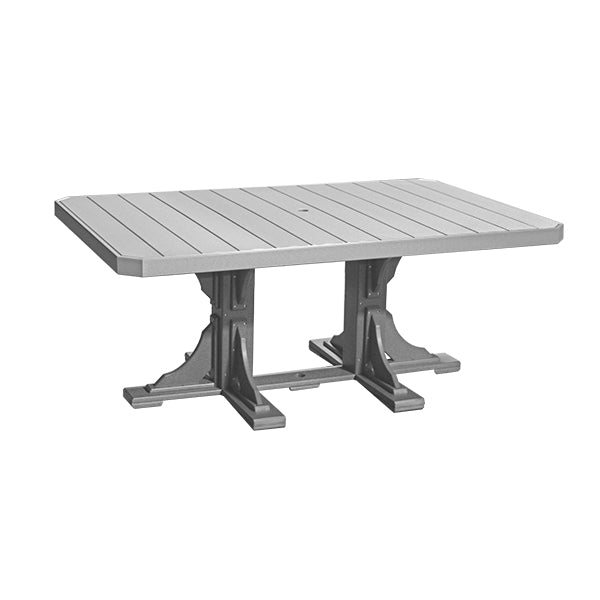 LuxCraft Poly 4' x 6' Rectangle Table