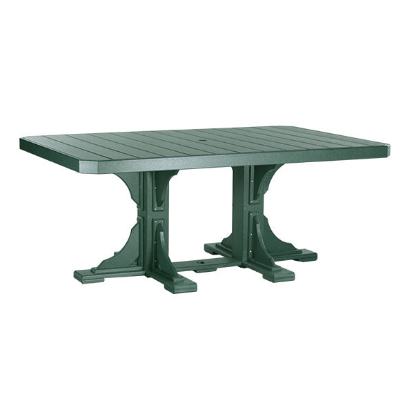 LuxCraft Poly 4' x 6' Rectangle Table