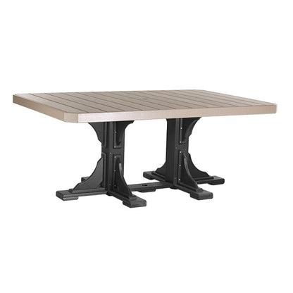 LuxCraft Poly 4' x 6' Rectangle Table