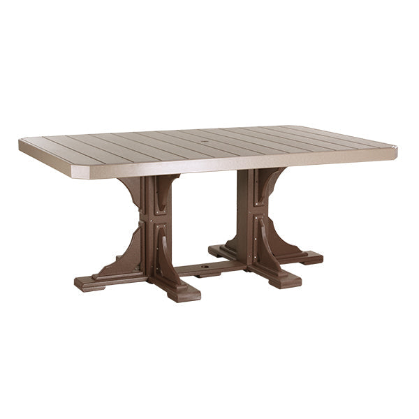 LuxCraft Poly 4' x 6' Rectangle Table