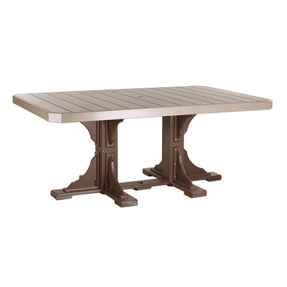 LuxCraft Poly 4' x 6' Rectangle Table