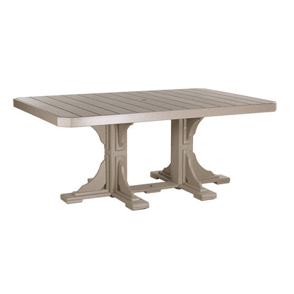 LuxCraft Poly 4' x 6' Rectangle Table