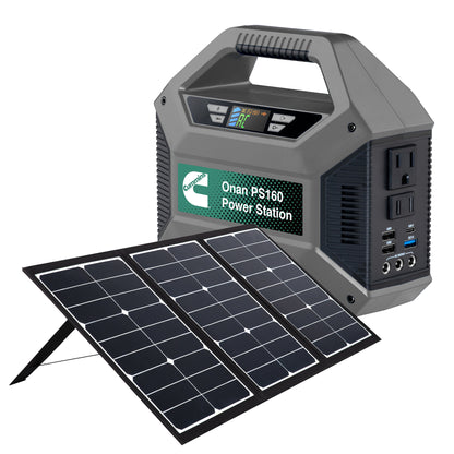 cummins onan ps160 power station with 60 watt solar panel bundle