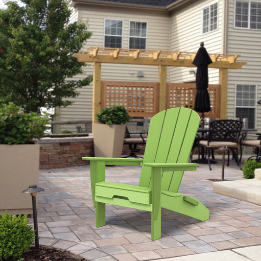 PolyTEAK Heritage Folding Adirondack Chair by ResinTEAK