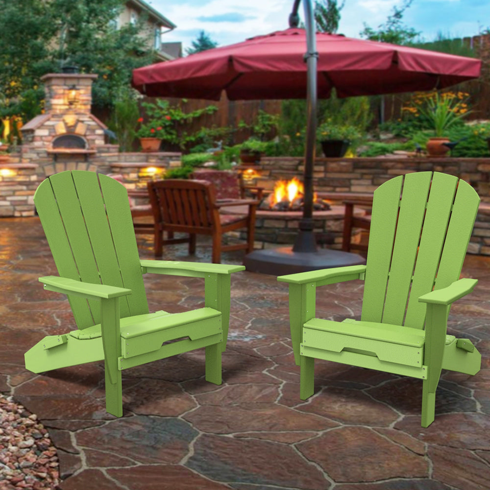 PolyTEAK Heritage Folding Adirondack Chair by ResinTEAK