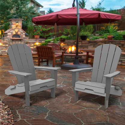 PolyTEAK Heritage Folding Adirondack Chair by ResinTEAK
