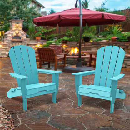 PolyTEAK Heritage Folding Adirondack Chair by ResinTEAK