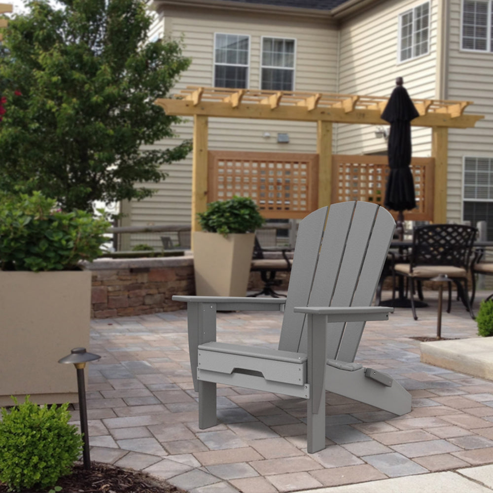 PolyTEAK Heritage Folding Adirondack Chair by ResinTEAK